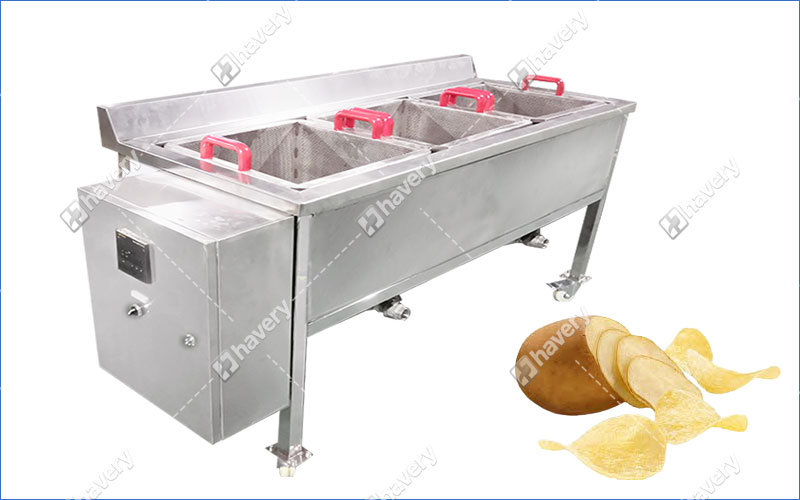 Stainless Steel Potato Chips Deep Frying Machine Simple Operate potato chips deep frying machine