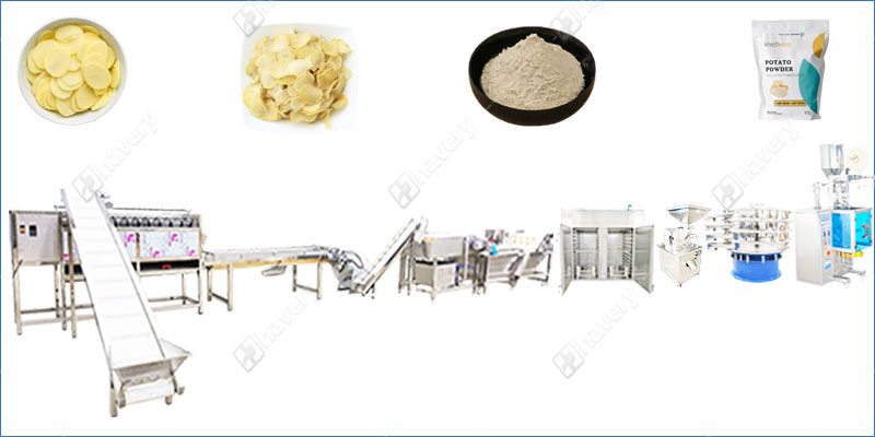 potato powder processing line