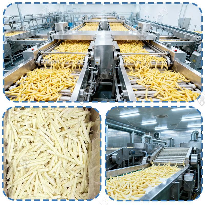 frozen french fries production line details