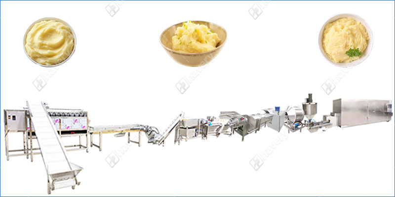 mashed potato processing line